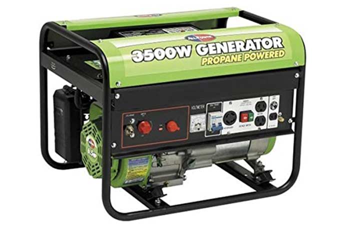 Propane powered generator